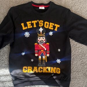 Black electrical Nutcracker Graphic Sweatshirt